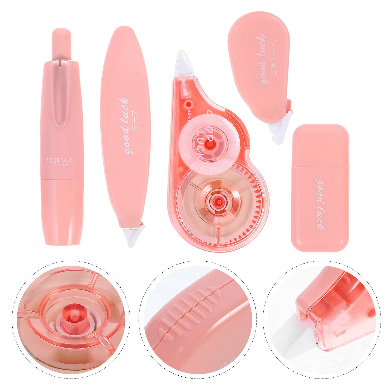 Correction Tape Roller - Juego de 5 cintas correctoras portátiles