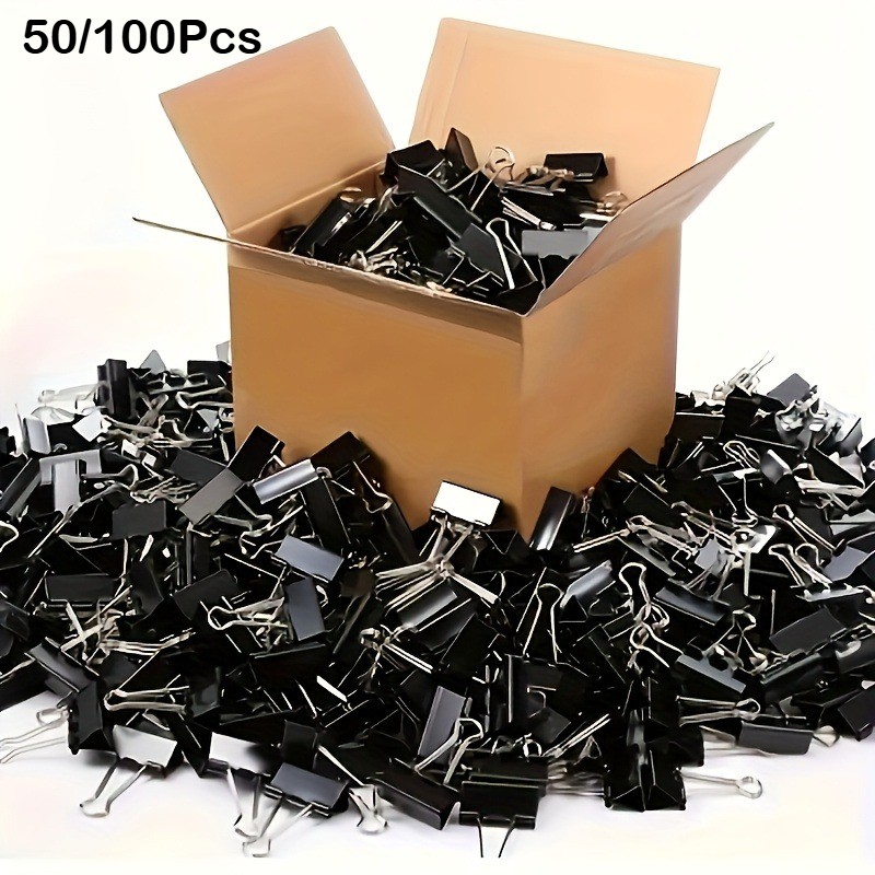 Binder Clip Assorted - Clips de encuadernación de colores y