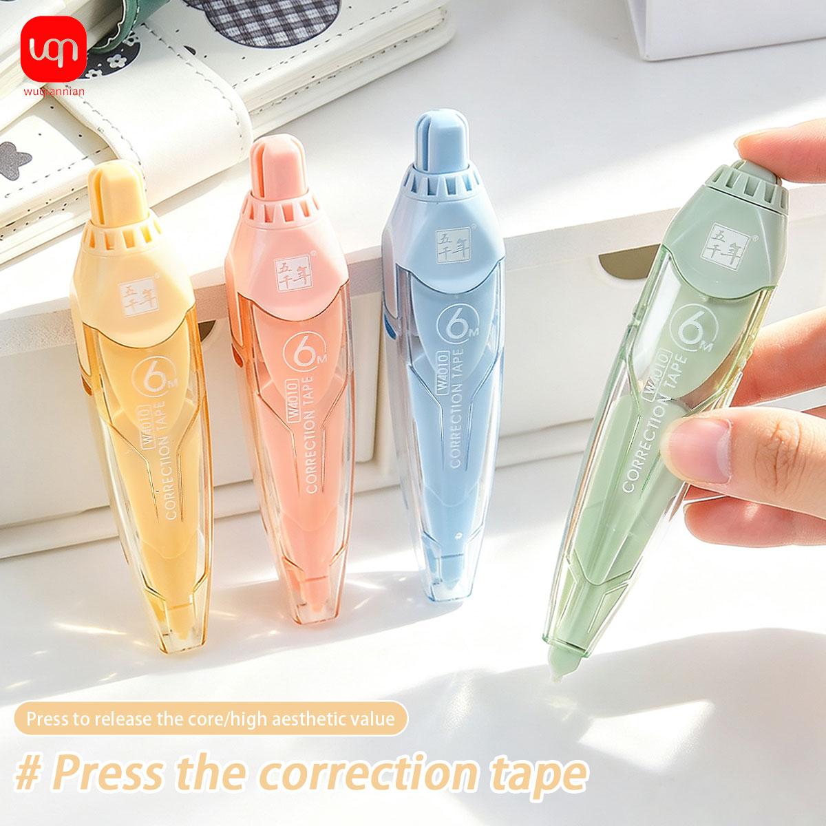 Correction Tape Roller - Cinta correctora de 6 m, con