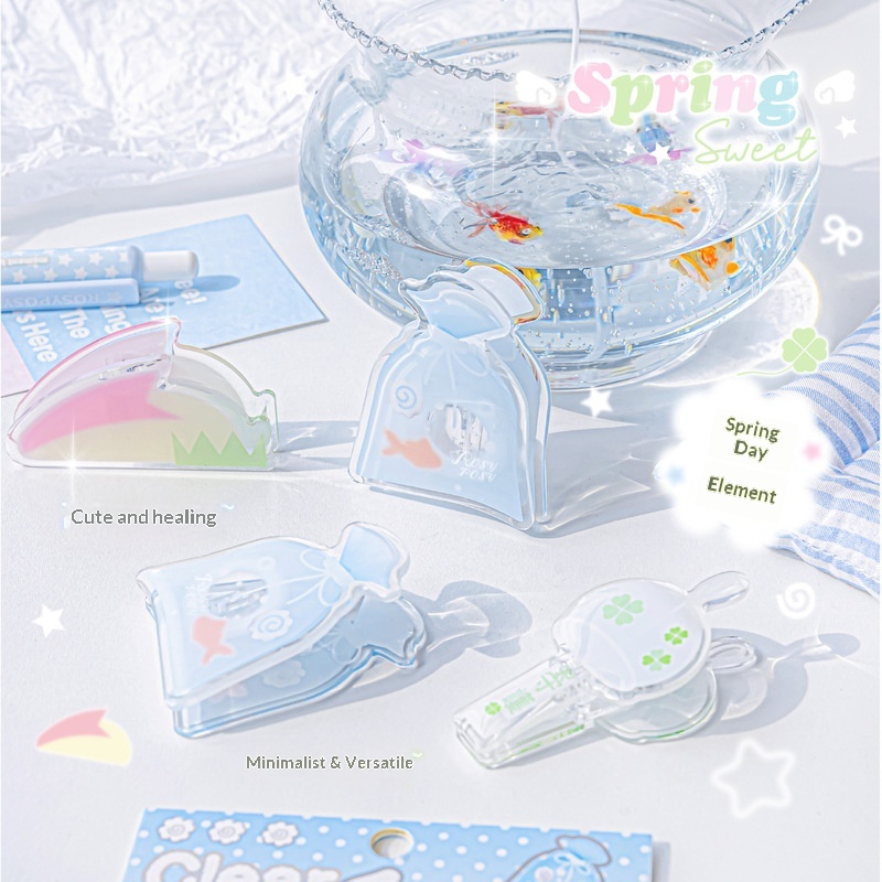 Clips de Papel Acrílicos Trans - Binder Clip Assorted reseña y precio