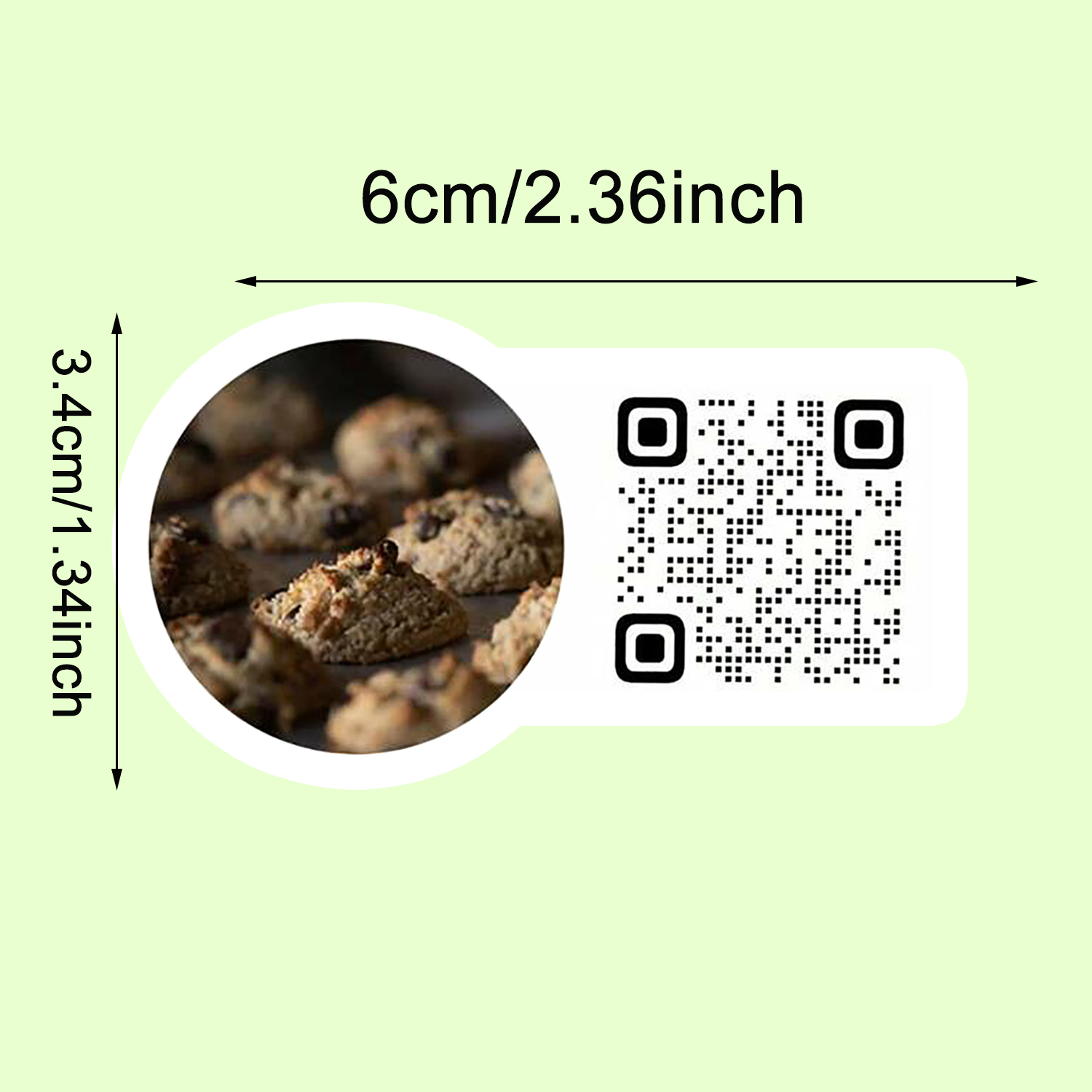 Pegatinas con código QR person - Sticker Label Roll reseña y precio