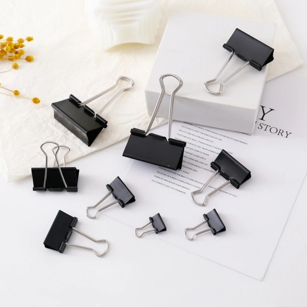 Clips de Encuadernación Negros - Binder Clip Assorted reseña y precio