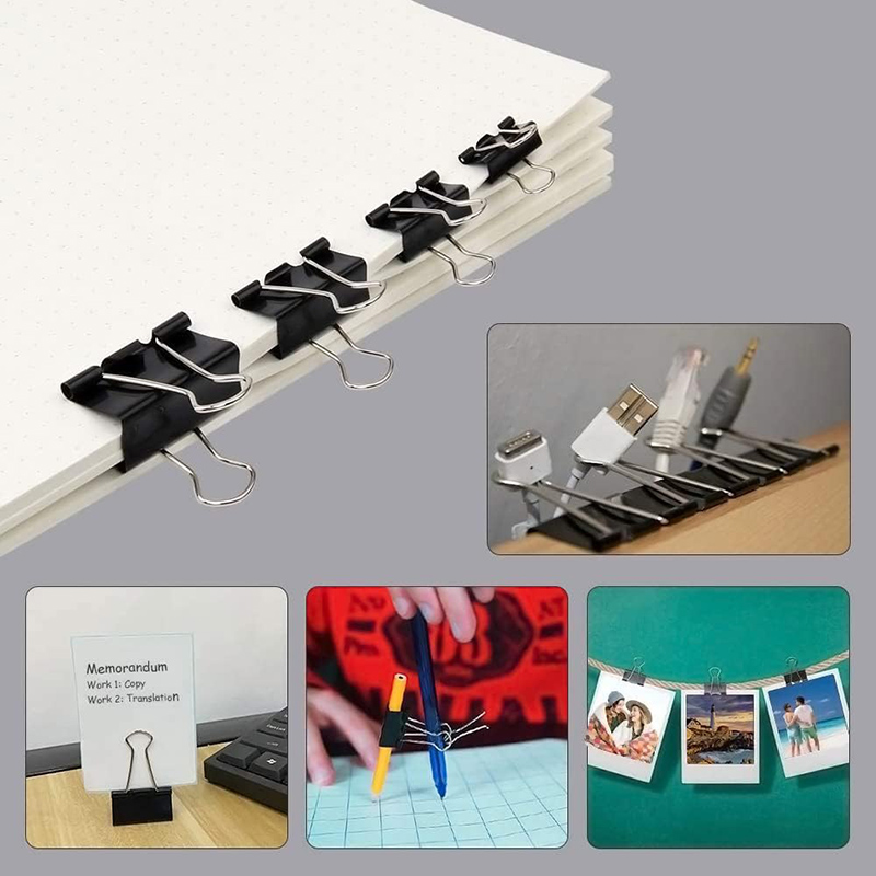 Clips de Encuadernación Negros - Binder Clip Assorted reseña y precio